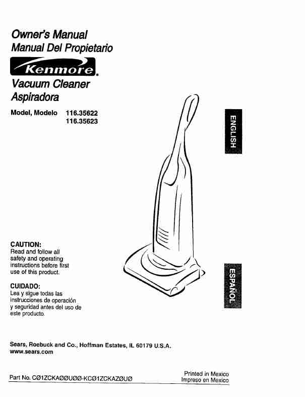 Kenmore Vacuum Cleaner 116_35622-page_pdf